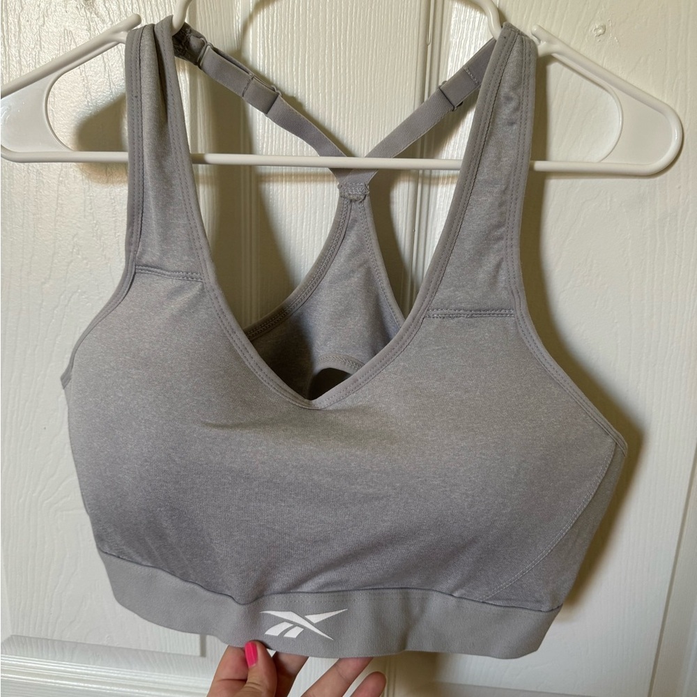 Reebok Women's Light Gray Sports Bra